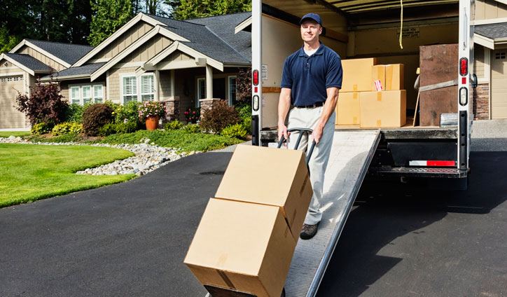 loading boxes into truck